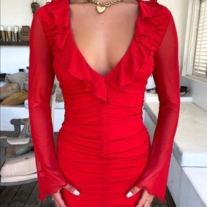 Tiger Mist Soraya mini dress red